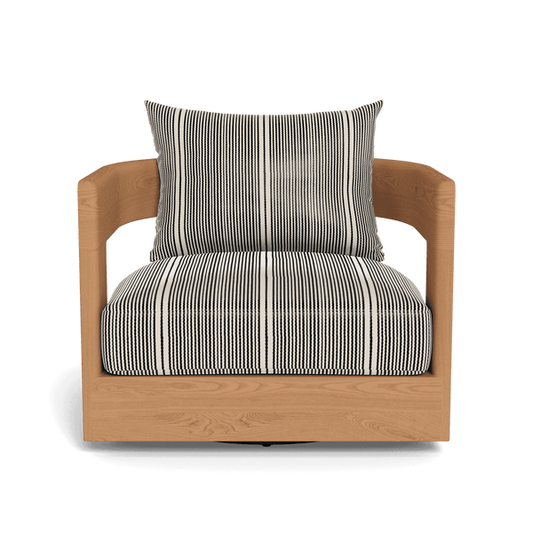 Victoria Teak Swivel Lounge Chair | Teak Natural, Bateau Classic,