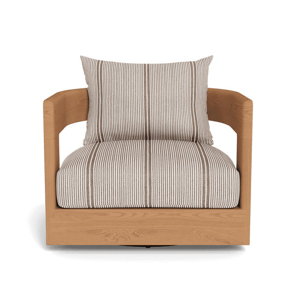 Victoria Teak Swivel Lounge Chair | Teak Natural, Bateau Cocoon,
