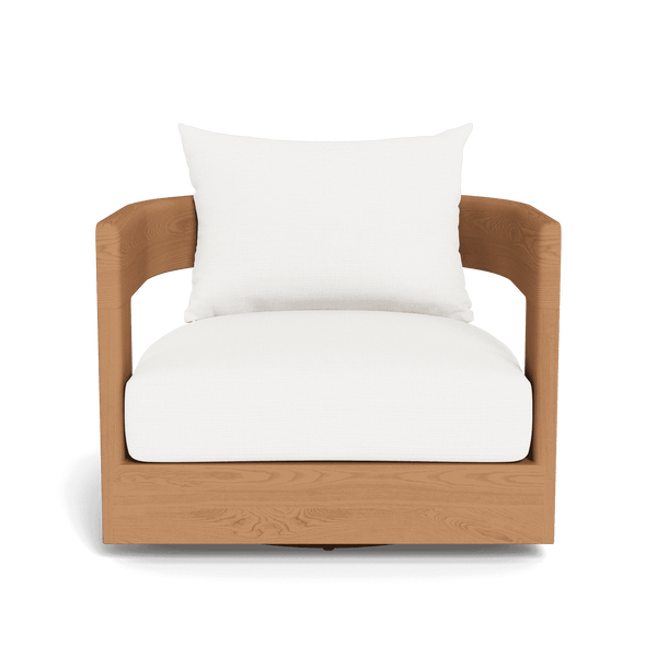 Victoria Teak Swivel Lounge Chair | Teak Natural, Monterey Charcoal,