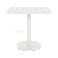 Vienna 24x30" Rectangle Bistro Table | Aluminum White, Aluminum White,