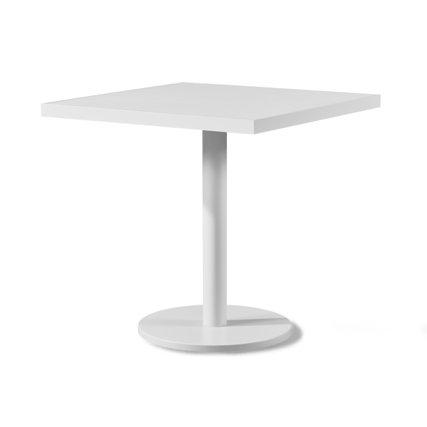 Vienna 30" Square Bistro Table | Aluminum White, HPCL White,