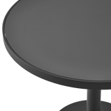 Vienna 36" Round Bistro Table | Aluminum Asteroid, HPCL Charcoal,