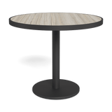 Vienna 36" Round Bistro Table | Aluminum Asteroid, Laminam Grigio,