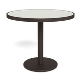 Vienna 36" Round Bistro Table | Aluminum Bronze, HPCL White,