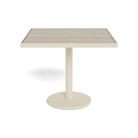 Vienna 36" Square Bistro Table | Aluminum Bone, Laminam Grigio,