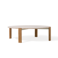 Στρογγυλό τραπεζάκι σαλονιού Cove Teak