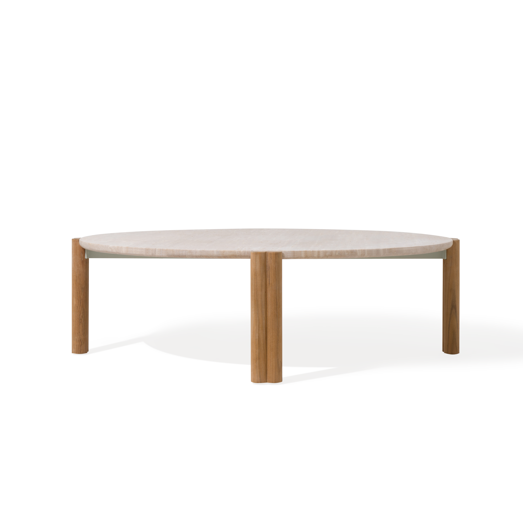 Στρογγυλό τραπεζάκι σαλονιού Cove Teak