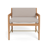 Byron Lounge Chair | Teak Natural, Panama Marble, Batyline White