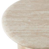 Porto Travertine Round Side Table