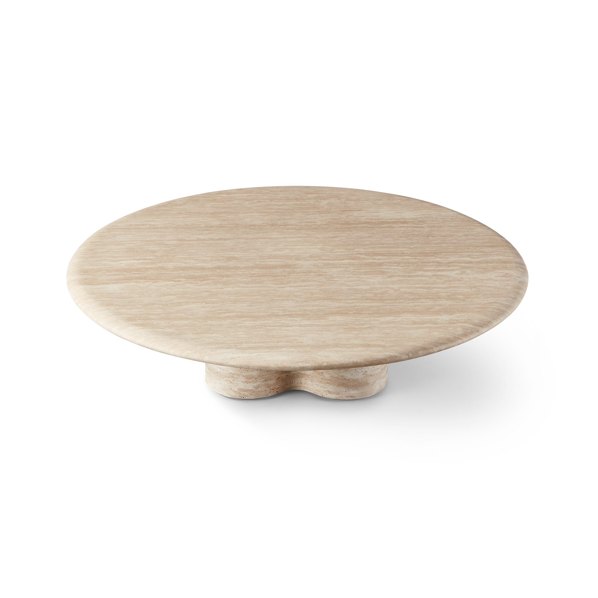 Porto Travertine Round Coffee Table