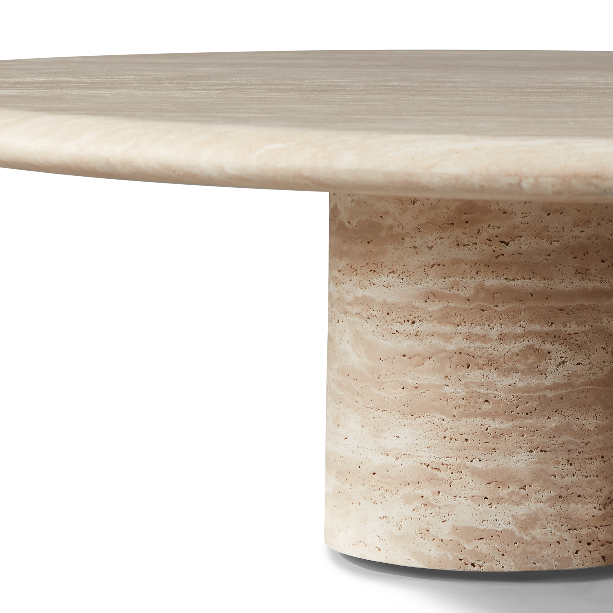 Porto Travertine Round Coffee Table