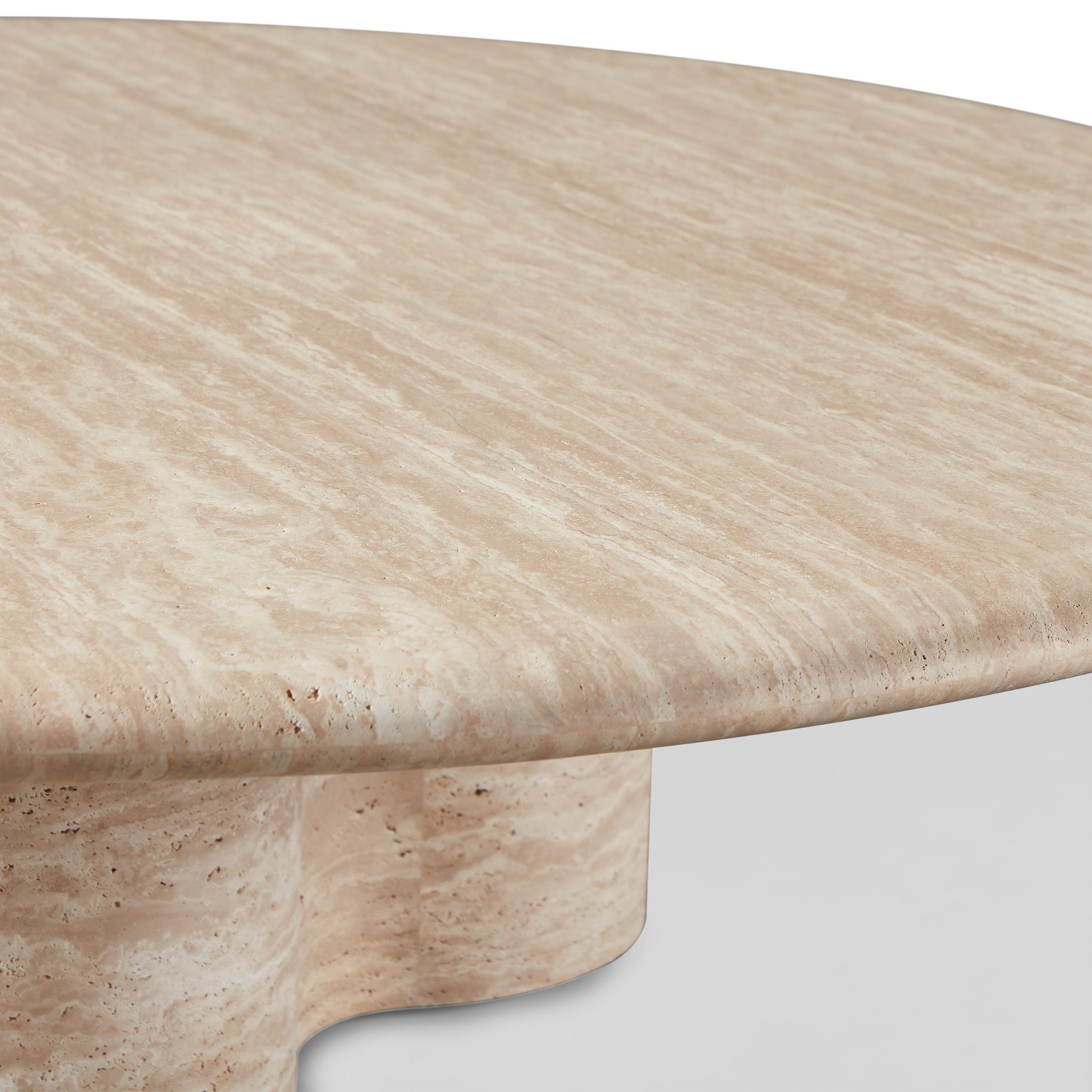 Porto Travertine Round Coffee Table