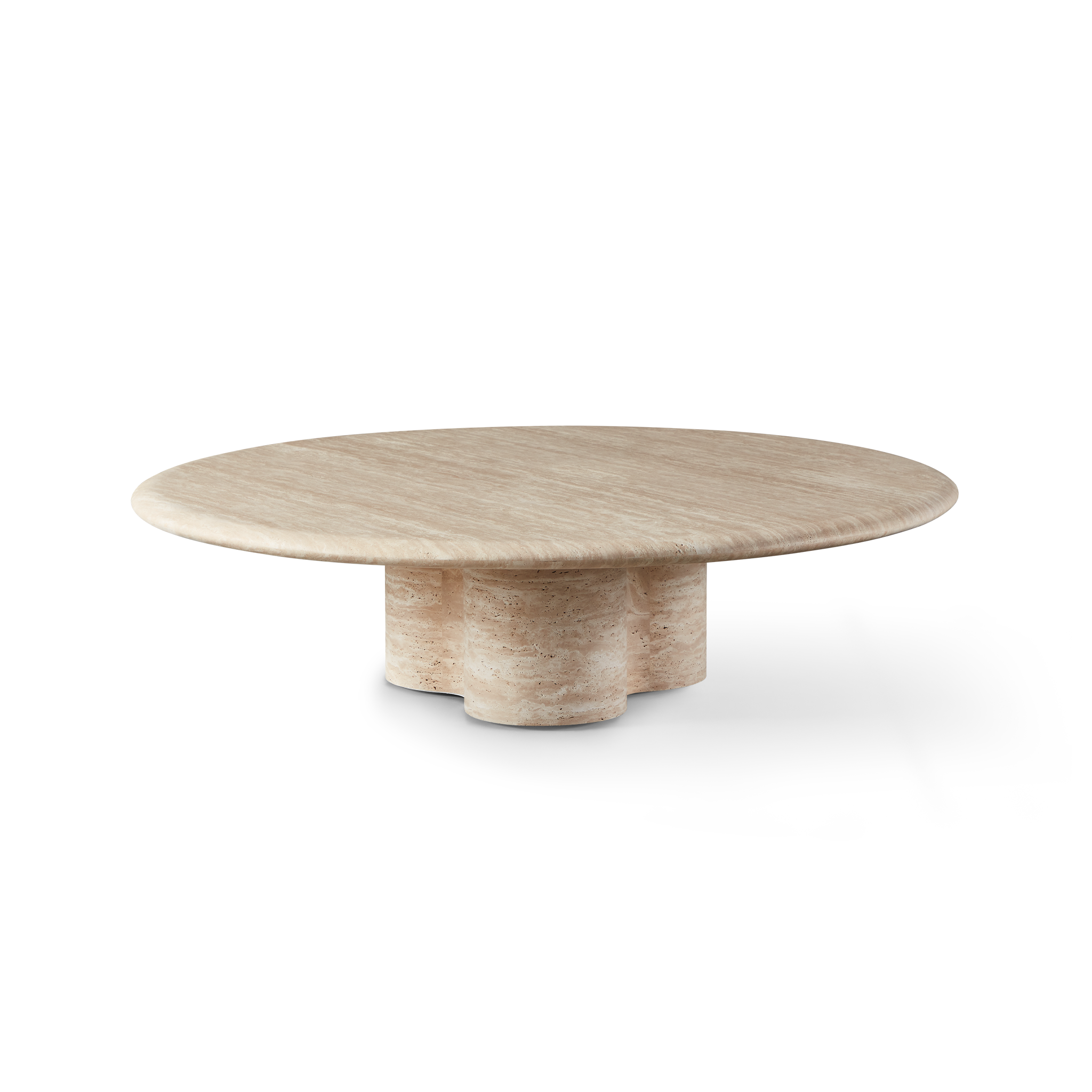 Porto Travertine Round Coffee Table