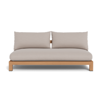 Pacific Teak 2 Seat Armless Sofa