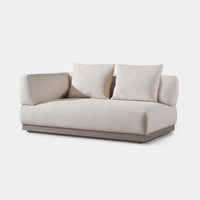 Amalfi 2 Seat 1 Arm Left | Aluminum Taupe, Riviera Sand,
