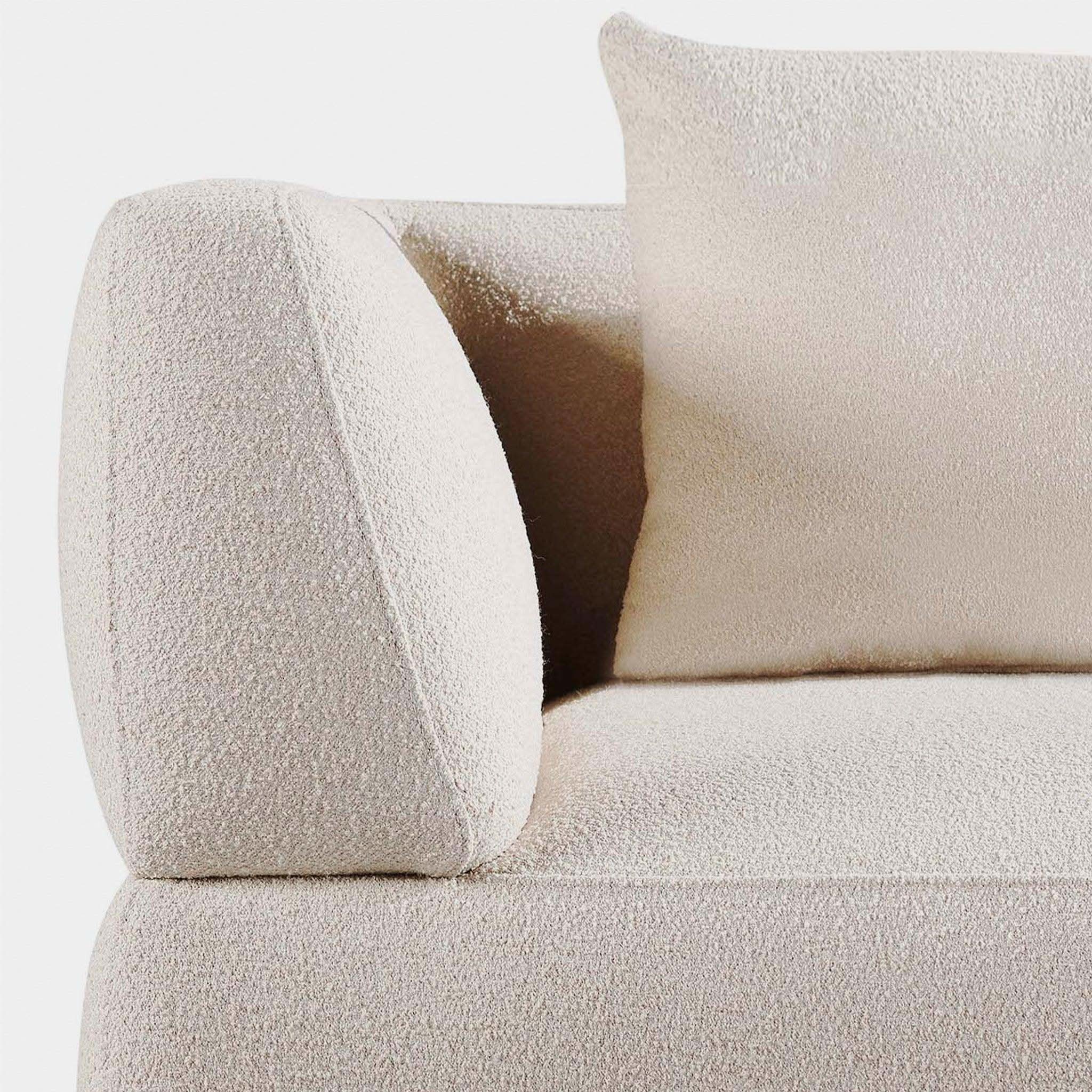 Amalfi 2 Seat 1 Arm Left | Aluminum Taupe, Riviera Sand,