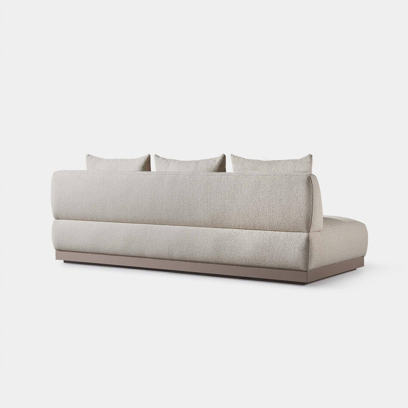 Amalfi 3 Seat Armless Sofa | Aluminum Taupe, Riviera Sand,