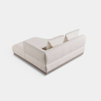 Amalfi Curved Chaise Right | Aluminum Taupe, Riviera Sand,