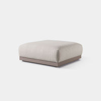 AMALFI OTTOMAN | Aluminum Taupe, Riviera Sand,
