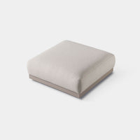 AMALFI OTTOMAN | Aluminum Taupe, Riviera Sand,