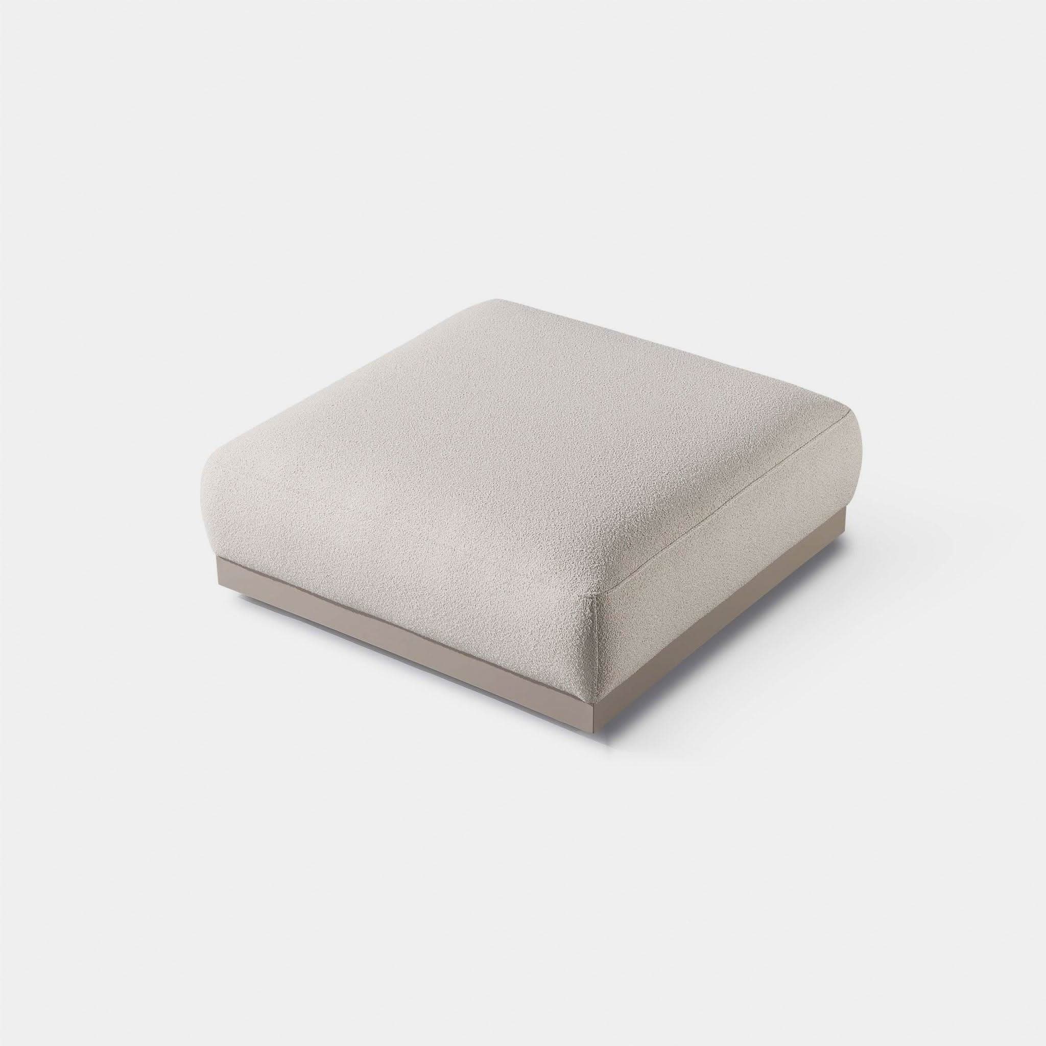 AMALFI OTTOMAN | Aluminum Taupe, Riviera Sand,