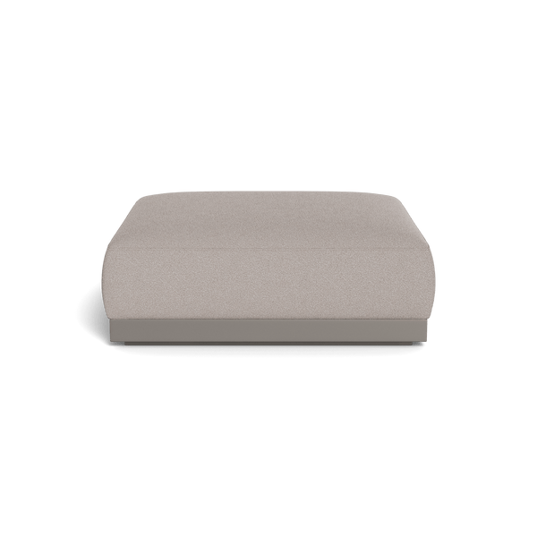 AMALFI OTTOMAN | Aluminum Taupe, Riviera Stone,