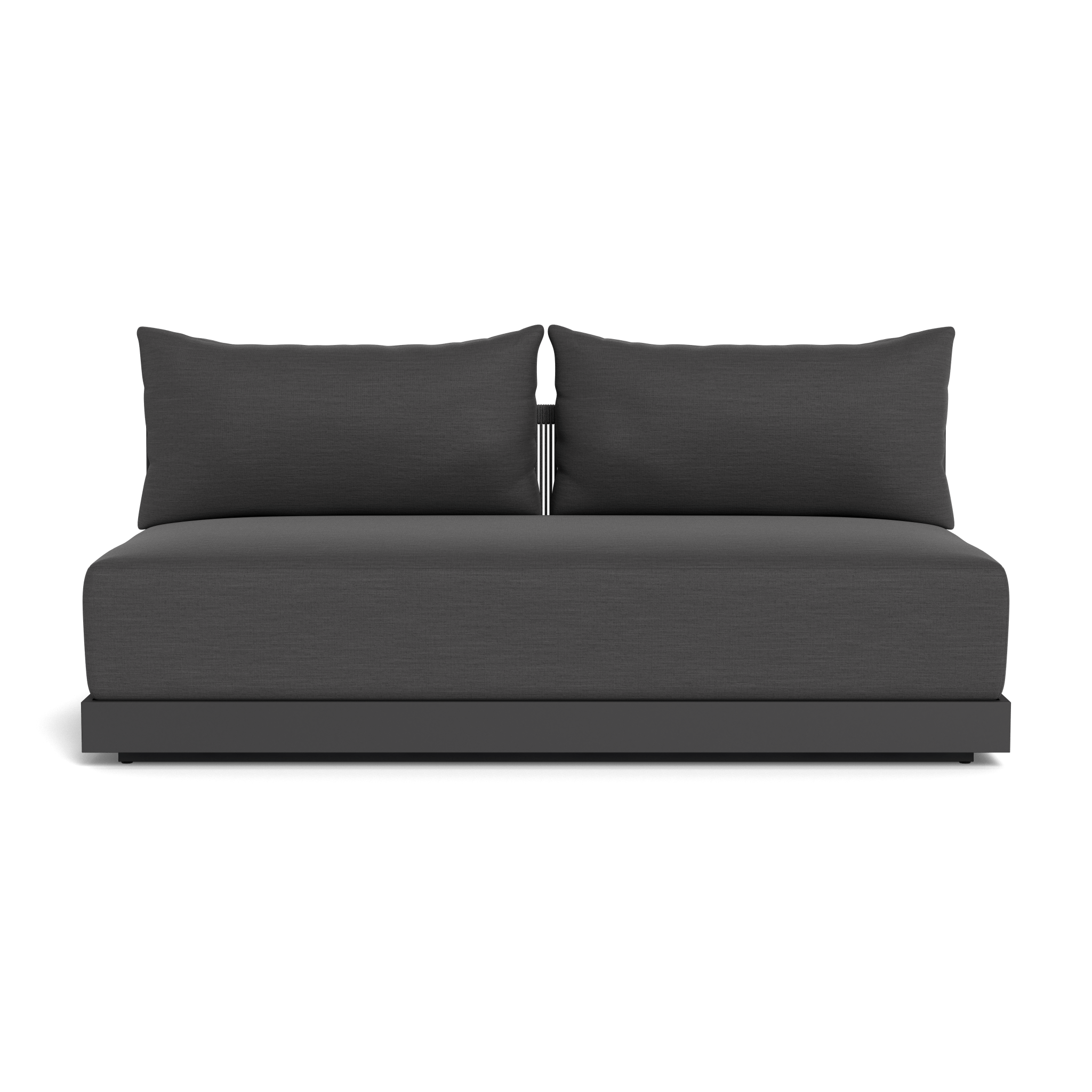 Armless 2 best sale seater sofa