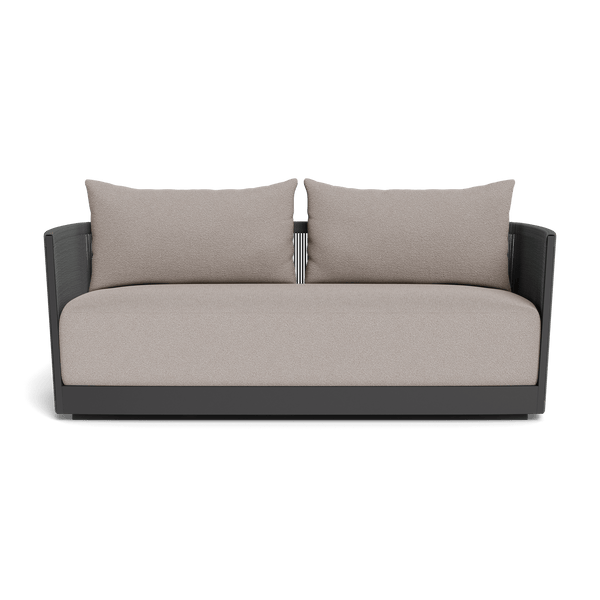 Antigua 2 Seat Sofa | Aluminum Asteroid, Riviera Stone, Rope Dark Grey