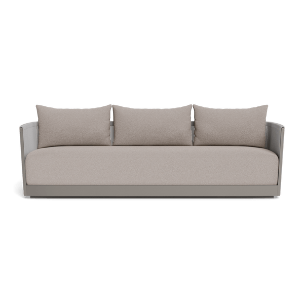 Antigua 3 Seat Sofa | Aluminum Taupe, Riviera Stone, Rope Light Grey