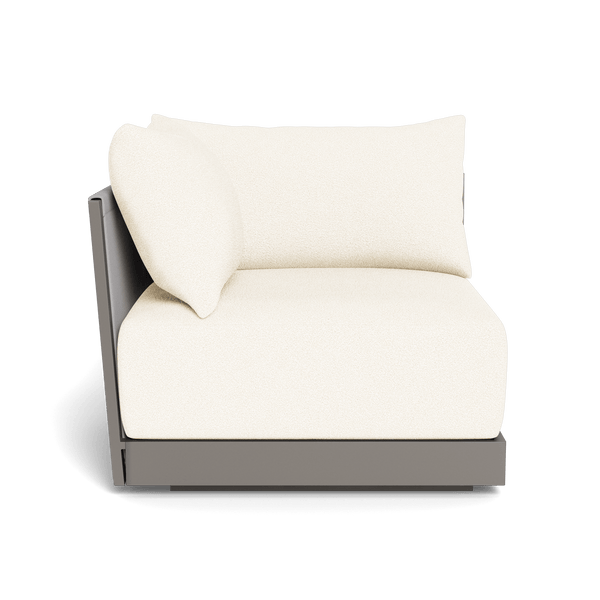 Antigua Corner | Aluminum Taupe, Riviera Ivory, Rope Light Grey
