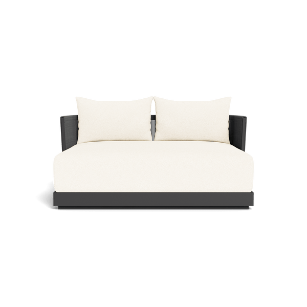 Antigua Daybed | Aluminum Asteroid, Riviera Ivory, Rope Dark Grey