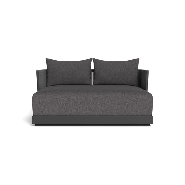 Antigua Daybed | Aluminum Asteroid, Riviera Slate, Rope Dark Grey