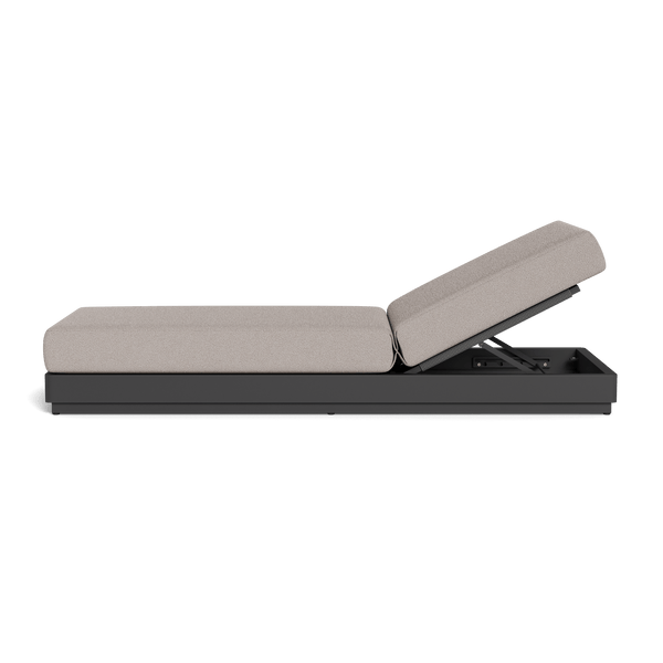 Antigua Sun Lounge | Aluminum Asteroid, Riviera Stone, Rope Dark Grey