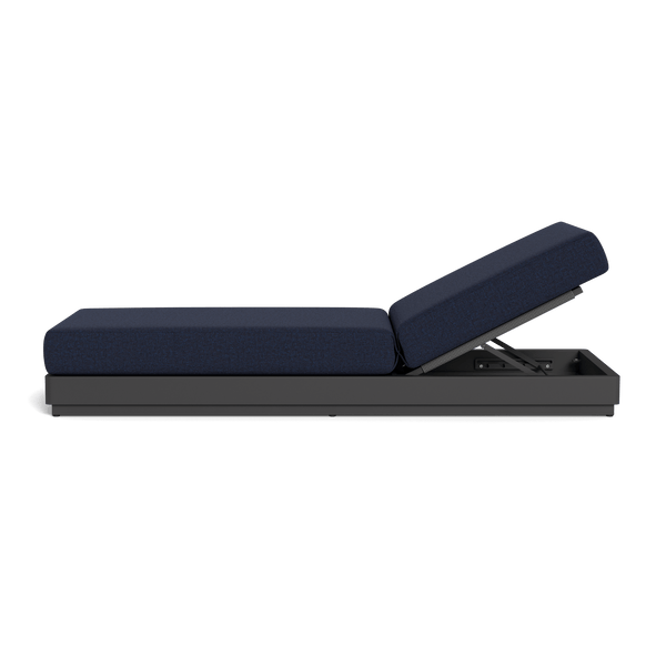 Antigua Sun Lounge | Aluminum Asteroid, Siesta Indigo, Rope Dark Grey