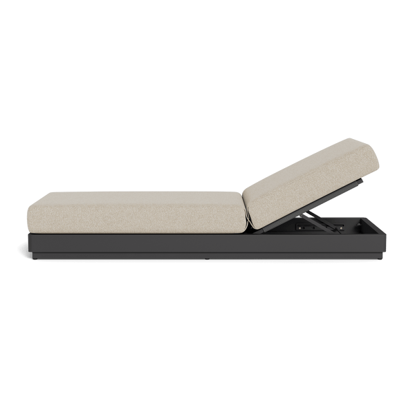 Antigua Sun Lounge | Aluminum Asteroid, Siesta Taupe, Rope Dark Grey