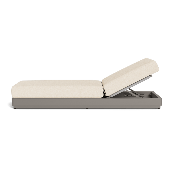 Antigua Sun Lounge | Aluminum Taupe, Riviera Sand, Rope Light Grey