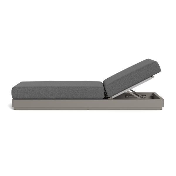 Antigua Sun Lounge | Aluminum Taupe, Siesta Slate, Rope Light Grey