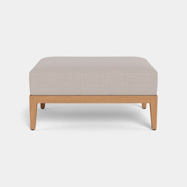 Avalon Ottoman | Teak Natural, Panama Blanco,