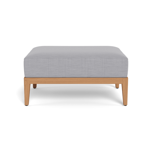 Avalon Ottoman | Teak Natural, Panama Cloud,