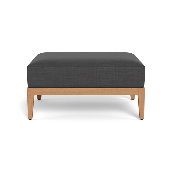 Avalon Ottoman | Teak Natural, Panama Grafito,