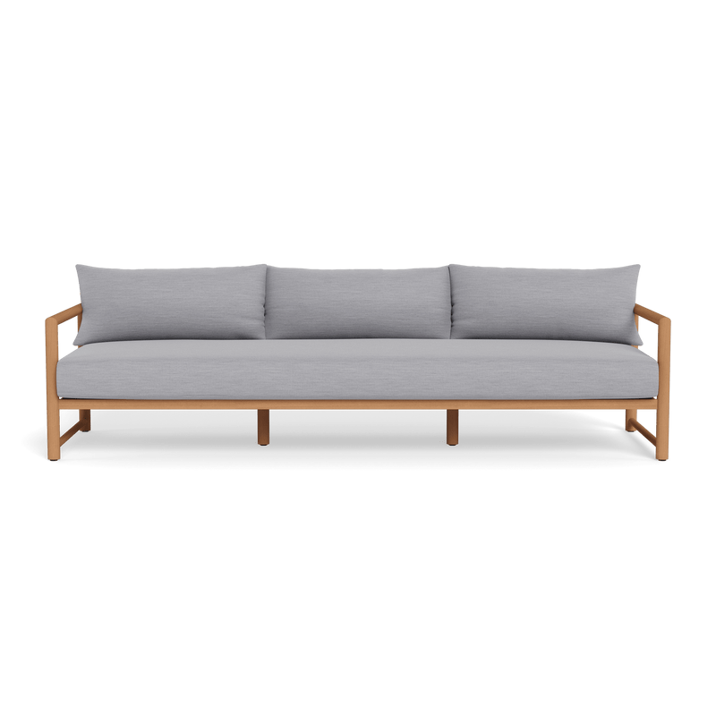 Breeze Xl Teak 3 Seat Sofa | Teak Natural, Panama Cloud,