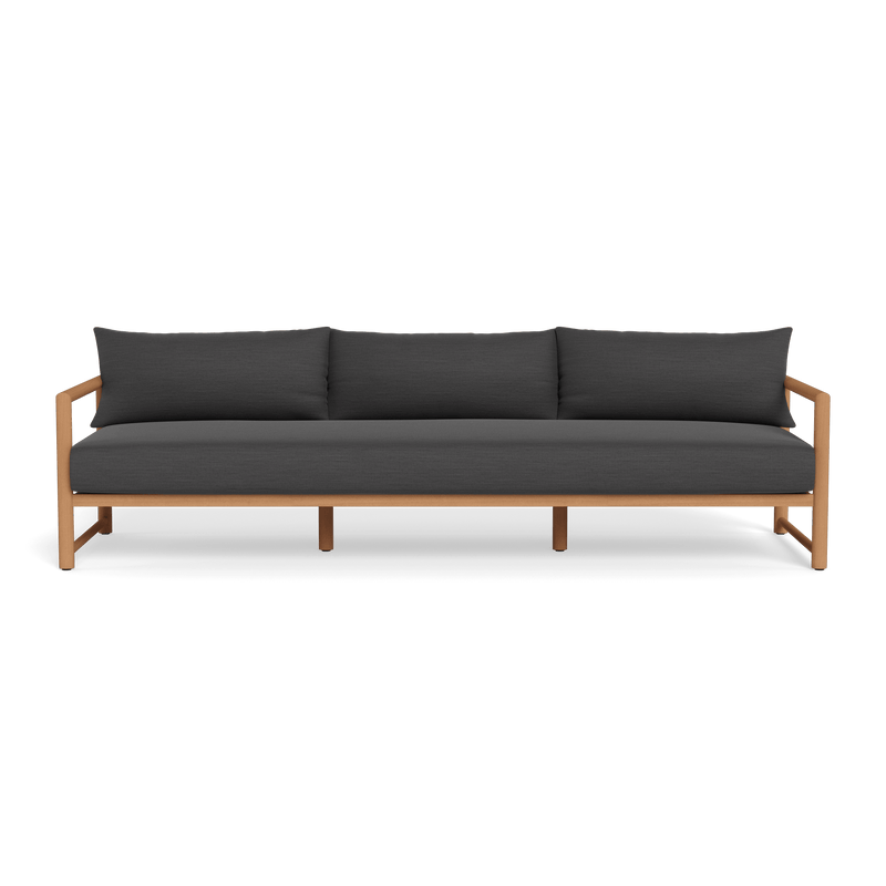 Breeze Xl Teak 3 Seat Sofa | Teak Natural, Panama Grafito,