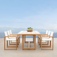 Τραπεζαρία Breeze XL από Teak 102"