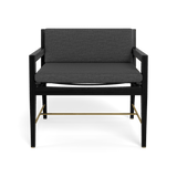 Byron Lounge Chair | Teak Charcoal, Lisos Grafito, Batyline Black