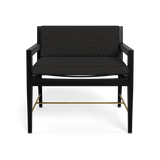 Byron Lounge Chair | Teak Charcoal, Copacabana Midnight, Batyline Black
