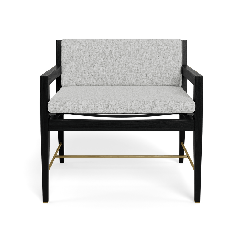 Byron Lounge Chair | Teak Charcoal, Copacabana Sand, Batyline Black