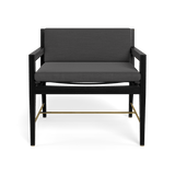 Byron Lounge Chair | Teak Charcoal, Panama Grafito, Batyline Black
