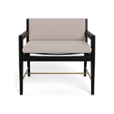 Byron Lounge Chair | Teak Charcoal, Panama Marble, Batyline Black
