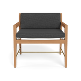 Byron Lounge Chair | Teak Natural, Lisos Grafito, Batyline White