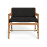 Byron Lounge Chair | Teak Natural, Copacabana Midnight, Batyline White